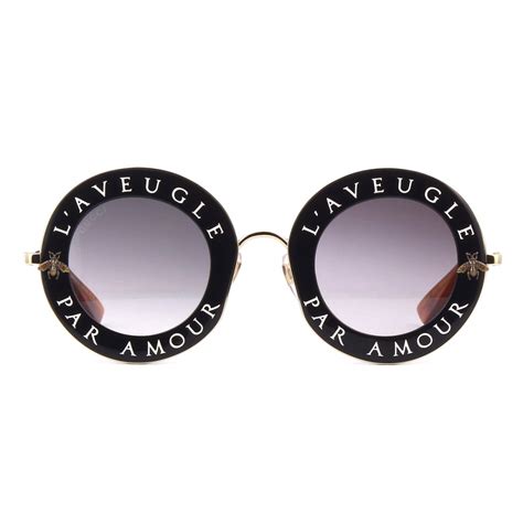 occhiali da sole gucci glitter|Occhiali da sole rotondi in acetato nero e glitter .